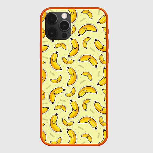 Чехол iPhone 12 Pro Банановый Бум / 3D-Красный – фото 1