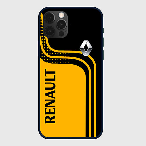 Чехол iPhone 12 Pro Renault Рено / 3D-Черный – фото 1