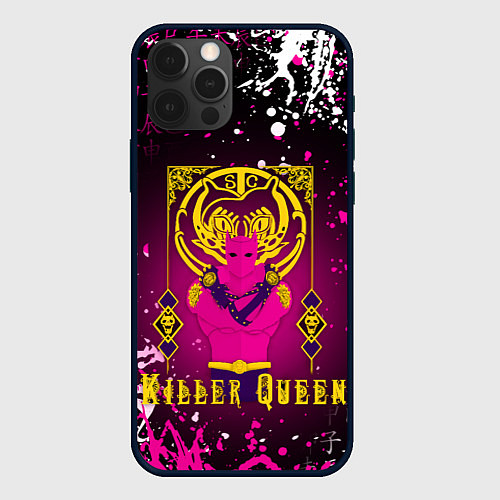 Чехол iPhone 12 Pro JOJO KILLER QUEEN КОРОЛЕВА УБИЙЦА / 3D-Черный – фото 1