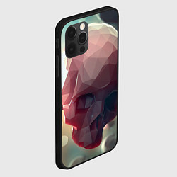 Чехол для iPhone 12 Pro Геометрические Черепа, цвет: 3D-черный — фото 2