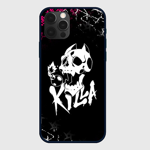 Чехол iPhone 12 Pro JOJO KILLER QUEEN КИЛЛЕР КВИН KILLA ЧЕРЕП / 3D-Черный – фото 1