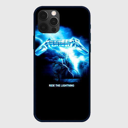 Чехол iPhone 12 Pro Ride the Lightning Metallica / 3D-Черный – фото 1