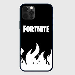 Чехол для iPhone 12 Pro Fortnite Огонь, цвет: 3D-черный