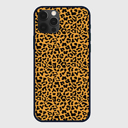 Чехол для iPhone 12 Pro Леопард Leopard, цвет: 3D-черный