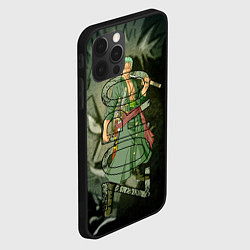 Чехол для iPhone 12 Pro Зоро Zoro Ван Пис, цвет: 3D-черный — фото 2