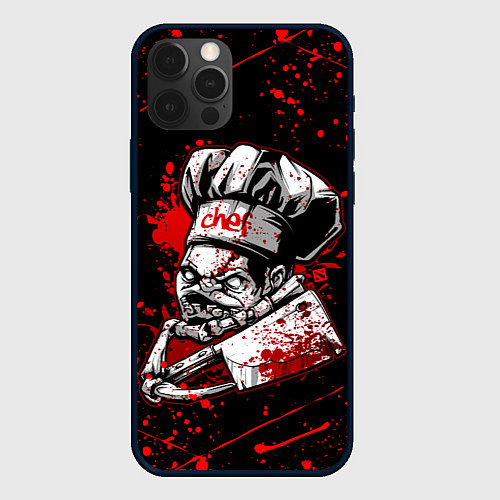 Чехол iPhone 12 Pro DOTA 2 PUDGE, БРЫЗГИ КРАСОК / 3D-Черный – фото 1