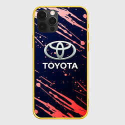 Чехол для iPhone 12 Pro Toyota градиент, цвет: 3D-желтый