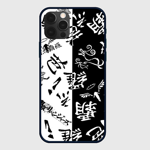 Чехол iPhone 12 Pro Tokyo Revengers Black & White / 3D-Черный – фото 1