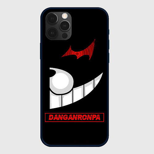 Чехол iPhone 12 Pro Черная половина Монокума - Danganronpa / 3D-Черный – фото 1