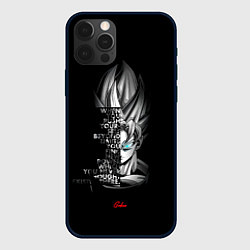 Чехол для iPhone 12 Pro Сон Гоку эпичная надпись - Dragon Ball, цвет: 3D-черный