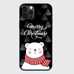 Чехол iPhone 12 Pro MERRY CHRISTMAS BEARS