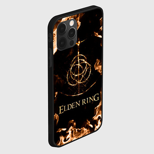 Чехол iPhone 12 Pro Elden Ring Logo / 3D-Черный – фото 2