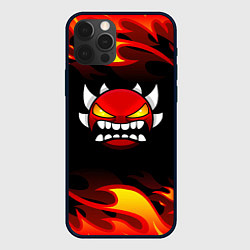 Чехол iPhone 12 Pro Geometry Dash Fire