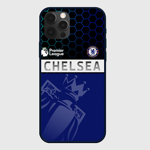 Чехол iPhone 12 Pro FC Chelsea London ФК Челси Лонон / 3D-Черный – фото 1