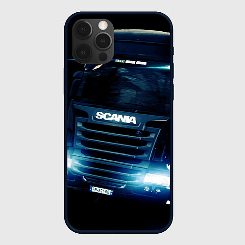 Чехол iPhone 12 Pro SCANIA Дальнобой 2022 / 3D-Черный – фото 1