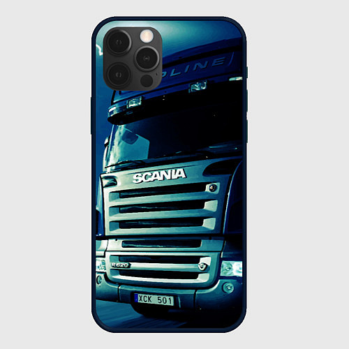 Чехол iPhone 12 Pro SCANIA Дальнобой 2022 / 3D-Черный – фото 1