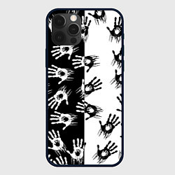 Чехол для iPhone 12 Pro Death Stranding паттерн логотипов, цвет: 3D-черный