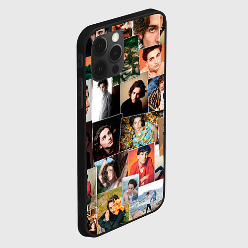 Чехол iPhone 12 Pro Тимоти цветной коллаж / 3D-Черный – фото 2