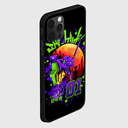 Чехол для iPhone 12 Pro Евангелион - Neon Genesis Evangelion, цвет: 3D-черный — фото 2