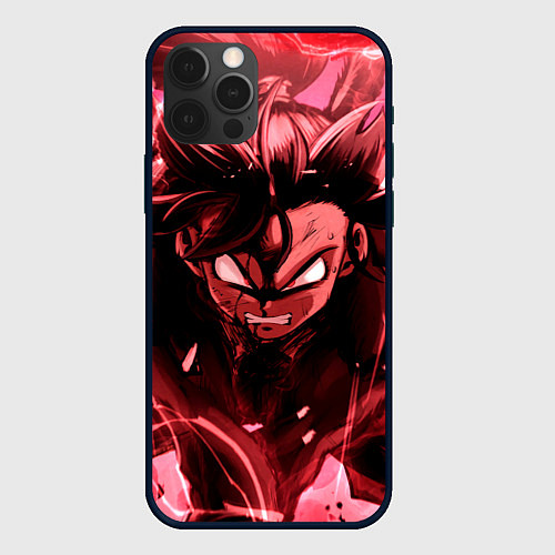 Чехол iPhone 12 Pro ДРАКОНИЙ ЖЕМЧУГ, DRAGON BALL В ЯРОСТИ / 3D-Черный – фото 1