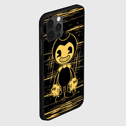 Чехол для iPhone 12 Pro Bendy and the ink machine - Бенди, цвет: 3D-черный — фото 2