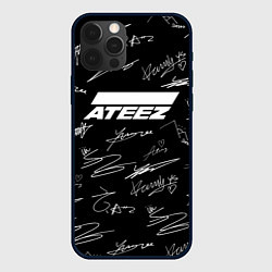 Чехол iPhone 12 Pro ATEEZ БЕЛЫЕ АВТОГРАФЫ УЗОР