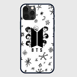 Чехол iPhone 12 Pro ЛОГОТИП БТС LOGO BTS