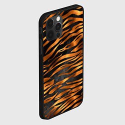 Чехол для iPhone 12 Pro В шкуре тигра, цвет: 3D-черный — фото 2