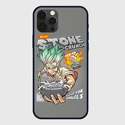 Чехол для iPhone 12 Pro Senkuu STONE CRUNCH, цвет: 3D-черный