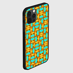 Чехол для iPhone 12 Pro GEOMETRY DASH CLASSIC FACE PATTERN КЛАССИКА, цвет: 3D-черный — фото 2