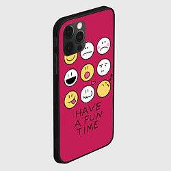 Чехол для iPhone 12 Pro Have a fun time веселись, цвет: 3D-черный — фото 2