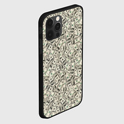 Чехол для iPhone 12 Pro Доллары Dollars, цвет: 3D-черный — фото 2