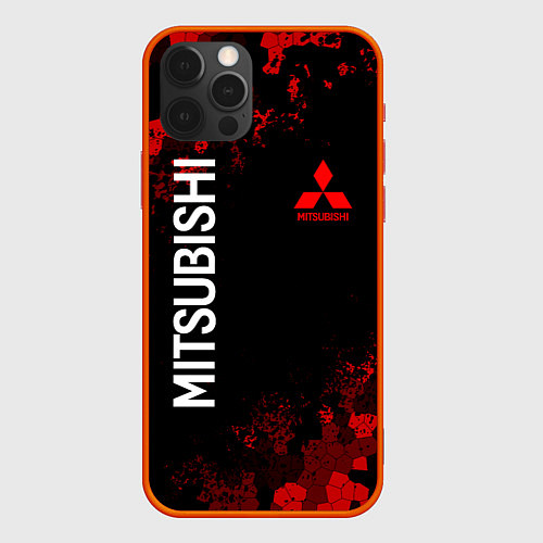 Чехол iPhone 12 Pro MITSUBISHIC MILITARY GEOMETRY RED / 3D-Красный – фото 1