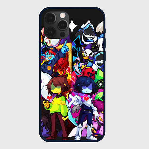 Чехол iPhone 12 Pro DELTARUNE UNDERTALE / 3D-Черный – фото 1