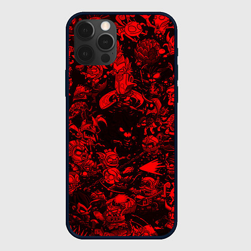 Чехол iPhone 12 Pro DOTA 2 HEROES RED PATTERN ДОТА 2 / 3D-Черный – фото 1