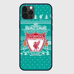 Чехол iPhone 12 Pro НОВОГОДНИЙ СВИТЕР LIVERPOOL