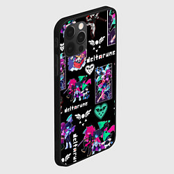 Чехол для iPhone 12 Pro DELTARUNE PATTERN ART ГЕРОИ ДЕЛЬТАРУН, цвет: 3D-черный — фото 2