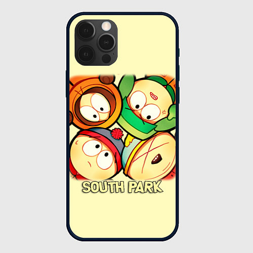 Чехол iPhone 12 Pro Персонажи Южный парк South Park / 3D-Черный – фото 1