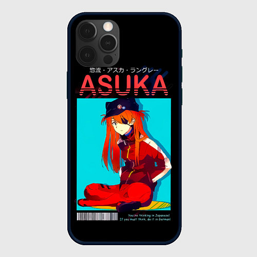 Чехол iPhone 12 Pro Asuka - Neon Genesis Evangelion / 3D-Черный – фото 1