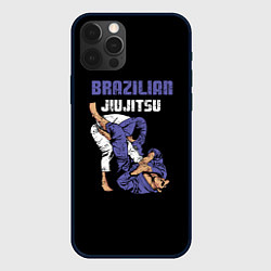 Чехол для iPhone 12 Pro BRAZILIAN JIU JITSU - BJJ, цвет: 3D-черный