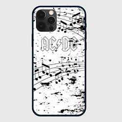 Чехол iPhone 12 Pro ACDC - Музыкальные ноты