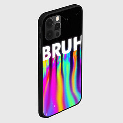 Чехол для iPhone 12 Pro BRUH Братан, цвет: 3D-черный — фото 2