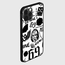 Чехол для iPhone 12 Pro 6IX9INE - Pattern, цвет: 3D-черный — фото 2