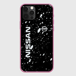 Чехол для iPhone 12 Pro Nissan qashqai, цвет: 3D-малиновый