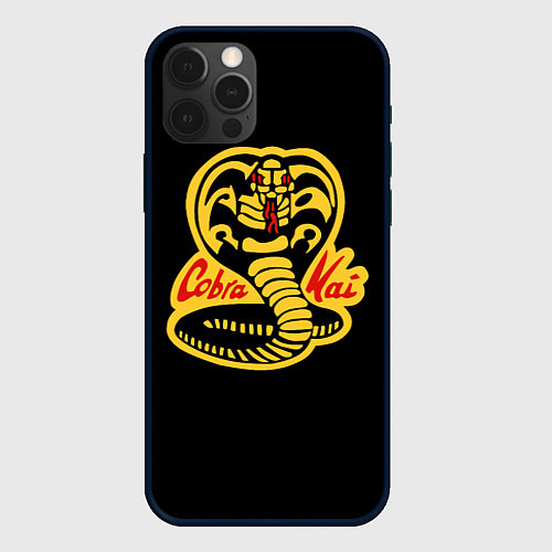 Чехол iPhone 12 Pro Cobra Kai - Кобра Кай / 3D-Черный – фото 1