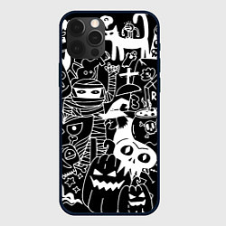 Чехол iPhone 12 Pro Monster & Cat