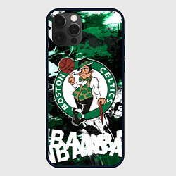Чехол для iPhone 12 Pro Бостон Селтикс , Boston Celtics, цвет: 3D-черный