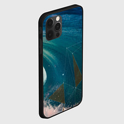Чехол для iPhone 12 Pro Геометрия на волне, цвет: 3D-черный — фото 2