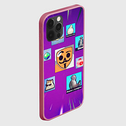 Чехол для iPhone 12 Pro Babl Kvas Items, цвет: 3D-малиновый — фото 2