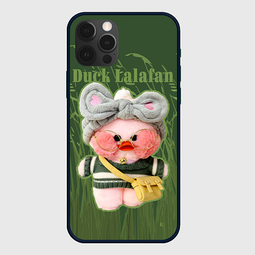 Чехол iPhone 12 Pro Duck Lalafan - утёнок Лалафан / 3D-Черный – фото 1